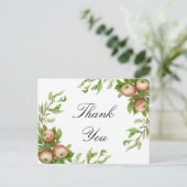 Aquarelläpfel danke Karte (Stehend Vorderseite)