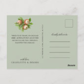 Aquarelläpfel danke Karte (Rückseite)