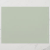 Aquarelläpfel dreifaches Hochzeitsprogramm (Rückseite)