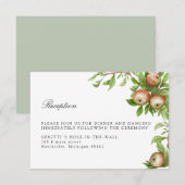 Aquarelläpfel Hochzeitskarte RSVP Karte (Vorne/Hinten)