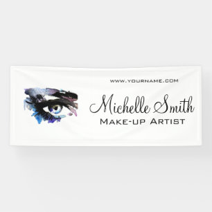 Aquarellaugen mit Lasche-Erweiterung Make-up Banner
