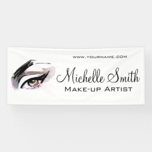 Aquarellaugen mit Lasche-Erweiterung Make-up Banner