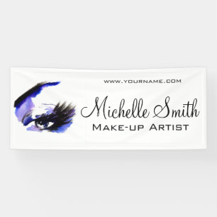 Aquarellaugen mit Lasche-Erweiterung Make-up Banner