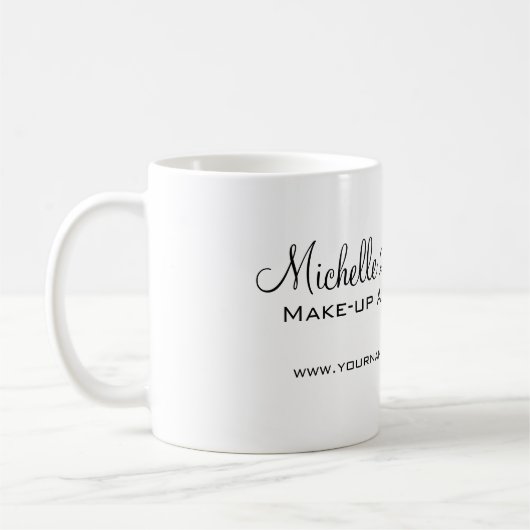 Aquarellaugen mit Lasche-Erweiterung Make-up Kaffeetasse (Links)