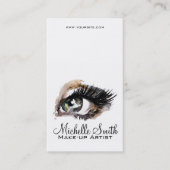 Aquarellaugen mit Lasche-Erweiterung Make-up Visitenkarte (Vorderseite)