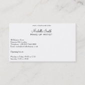 Aquarellaugen mit Lasche-Erweiterung Make-up Visitenkarte (Rückseite)