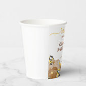 Aquarellbaby im Bau Babydusche Pappbecher (Rechts)