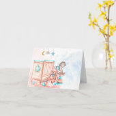 Aquarellbaby Karte (Gelbe Blume)