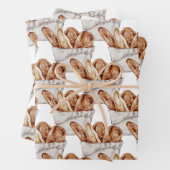 Aquarellbäckerei, Brot, Kuchen, Backhandfarbe Geschenkpapier Set (Beispiel)