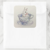 Aquarellbad Lido di Pietro Quadratischer Aufkleber (Tasche)