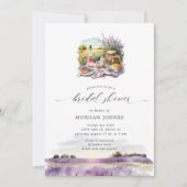 Aquarellbad Livio Vacchini Brautparty Einladung (Vorderseite)