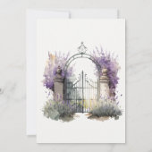 Aquarellbad Livio Vacchini Brautparty Einladung (Rückseite)