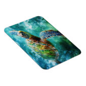 Aquarellbad Meeresschildkröte Flexibel Magnet (Rechte Seite)