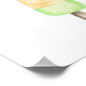 Aquarellbad Party Geburtstag Willkommen Poster (Ecke)