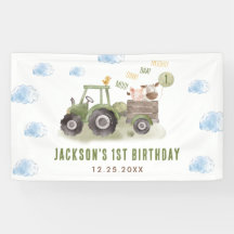 Aquarellbahn Bauernhof 1. Geburtstag