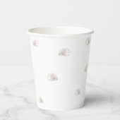 Aquarellbahn Bauernhof 1. Geburtstag Pappbecher (Rückseite)