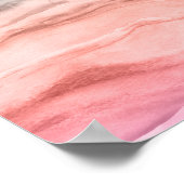 Aquarellbahn mit Aussicht Poster (Ecke)