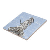 Aquarellbahn Statue Athena Keramik Tile Fliese (Seite)