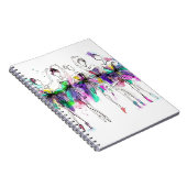 Aquarellballerinas: Illustration des hellen Tanzes Notizblock (Rechte Seite)