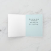 Aquarellballons auf Blue 1. Geburtstag Dankeskarte (Innenseite)