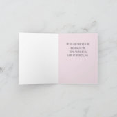 Aquarellballons auf Rosa 1. Geburtstag Dankeskarte (Innenseite)