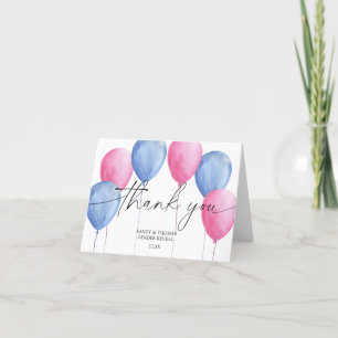Aquarellballons Danke für die Gender-Enthüllung