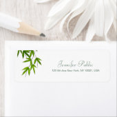 Aquarellbambus-Blätter Vorlage Handschrift Chic (Insitu)