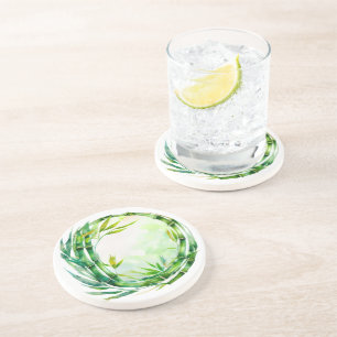 Aquarellbambusdesign Getränkeuntersetzer