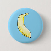 Aquarellbanane Button (Vorderseite)