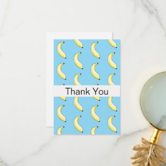Aquarellbanane Dankeskarte
