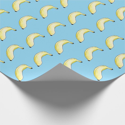 Aquarellbanane Geschenkpapier (Ecke)
