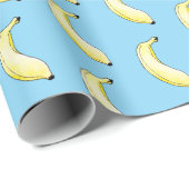 Aquarellbanane Geschenkpapier (Rolleneckpunkt)