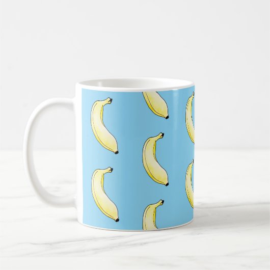 Aquarellbanane Kaffeetasse (Links)
