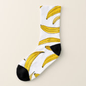 Aquarellbananen - gelb socken (Links - Außen)