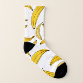 Aquarellbananen - gelb socken (Links - Innen)