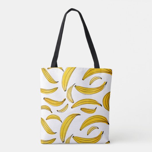 Aquarellbananen - gelb tasche (Rückseite)