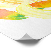 Aquarellbananen Poster (Ecke)