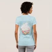 Aquarellbänder in Blume Ostereier T-Shirt (Schwarz voll)