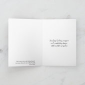 Aquarellbank und Beileid Karte (Innenseite)