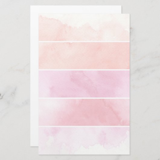 Aquarellbanner-Hintergrund für Ihr Design Briefpapier (Vorne/Hinten)