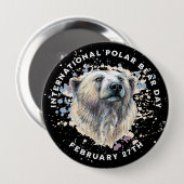 Aquarellbär Button (Vorne & Hinten)