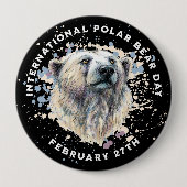 Aquarellbär Button (Vorderseite)
