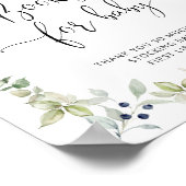 Aquarellbär, Eukalyptusbücher für Kinder Poster (Ecke)