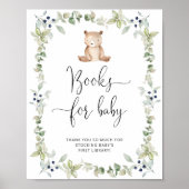 Aquarellbär, Eukalyptusbücher für Kinder Poster (Vorne)