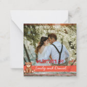 Aquarellbär Foto Valentinstag Mitteilungskarte (Vorderseite)