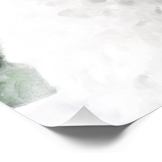 Aquarellbär Fotodruck (Ecke)