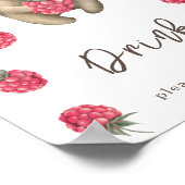 Aquarellbär - Getränke Poster (Ecke)