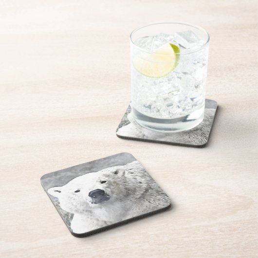 Aquarellbär Getränkeuntersetzer (Rechte Seite)