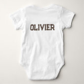 Aquarellbär mit Ballons Baby Bodysuit Baby Strampler (Rückseite)