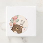 Aquarellbär mit Ballons Geburtstag Danke Geschenkanhänger (Beispiel)